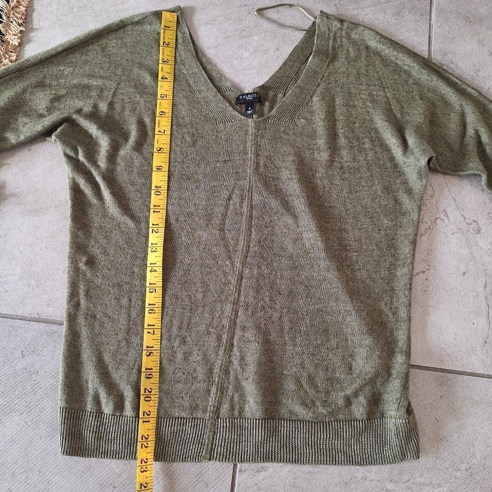 Talbots Linen Top Womens size P - Picture 5 of 6